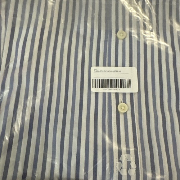 NWT Everlane The Woven PJ Top Boxy Cotton - XS - Picture 2 of 3